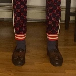 Gucci jacquard joggers authentic